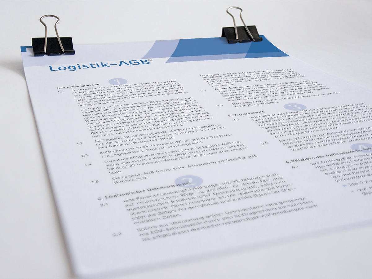 General terms and conditions of logistics-services providers Icon